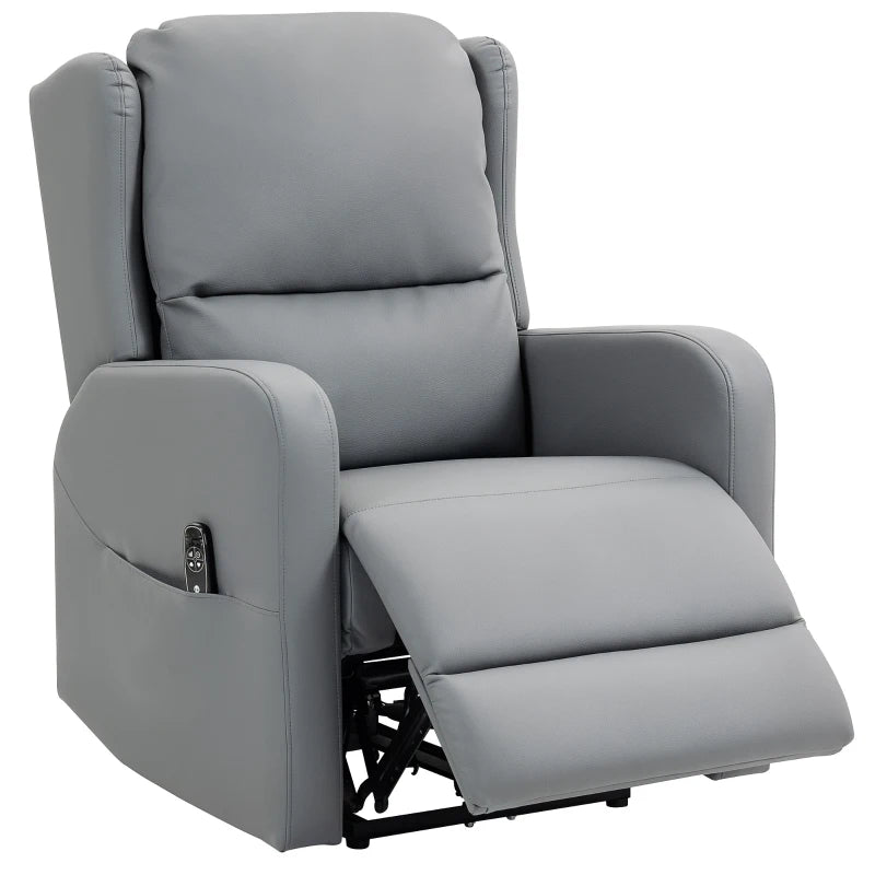 Nancy's Nosellari Massagestoel - Relaxfauteuil - 3D Kneedmassage - Elektrisch verstelbaar - Grijs - Leer