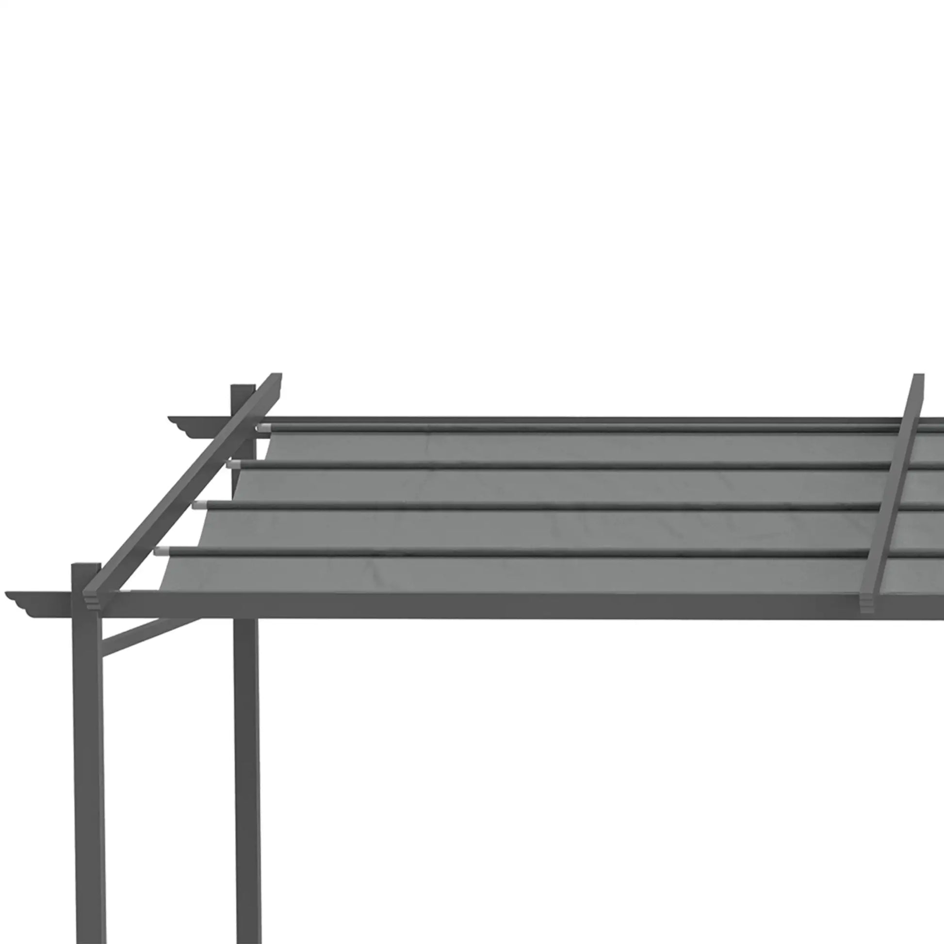 Nancy's Caivano Terrasoverkapping - Pergola - Paviljoen - Grijs - ± 400 x 300 cm