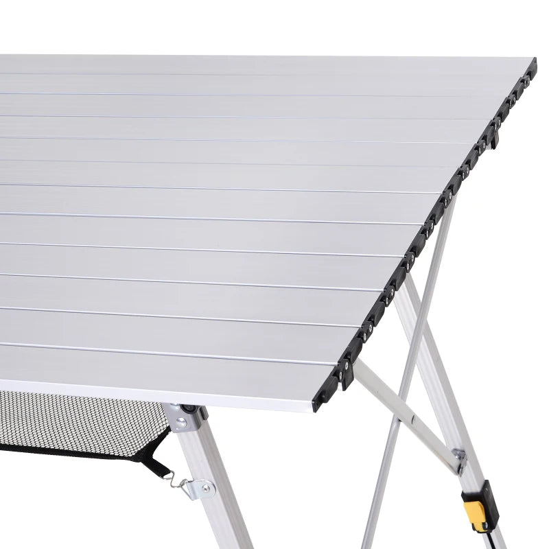 Nancy's Solferino Picknicktafel - Kampeertafel - Campingtafel - Verstelbaar - Aluminium - ± 120 x 70 x 59-78 cm