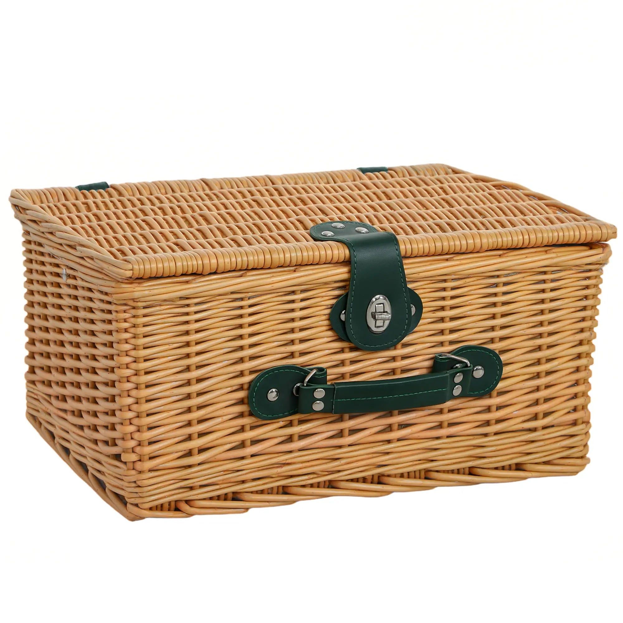 Nancy's Gargnano Picknickset voor 2 - Picknickmand - Geïsoleerd koelvak - Riet