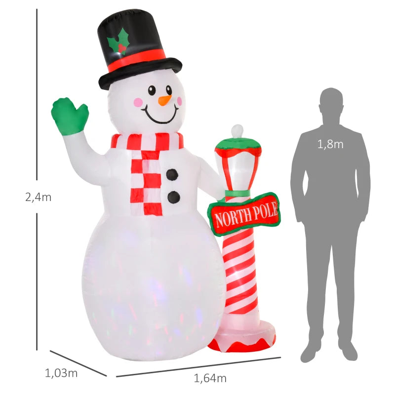 Nancy's Redondelo Opblaasbare Sneeuwpop - Kerstdecoratie voor Buiten - Kerst Sneeuwpop - Met LED-Verlichting