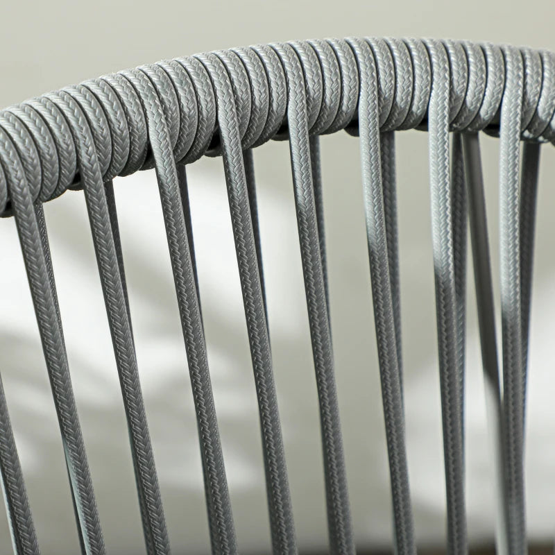 Nancy's Carlao Tuinset - Bistroset - Zitgroep - Tuinstoelen - Grijs - Rotan