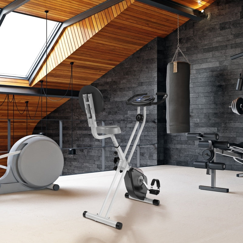 Nancy's Bella Hometrainer - Fietstrainer - 5 Niveaus - Verstelbaar - Opvouwbaar - Grijs / Zwart