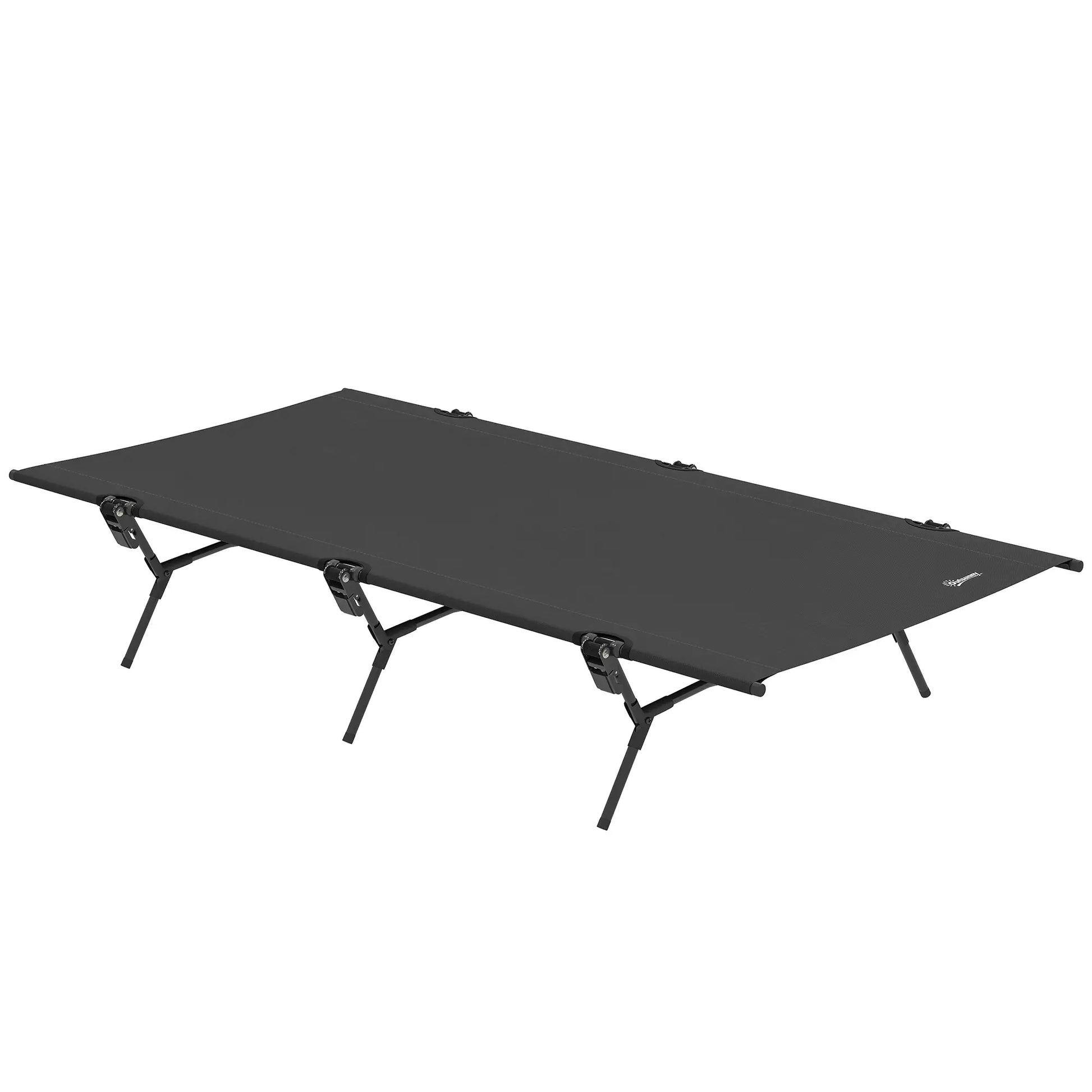 Nancy's Force Stretcher - Campingbed - Zwart - ± 200 x 100 x 35 cm