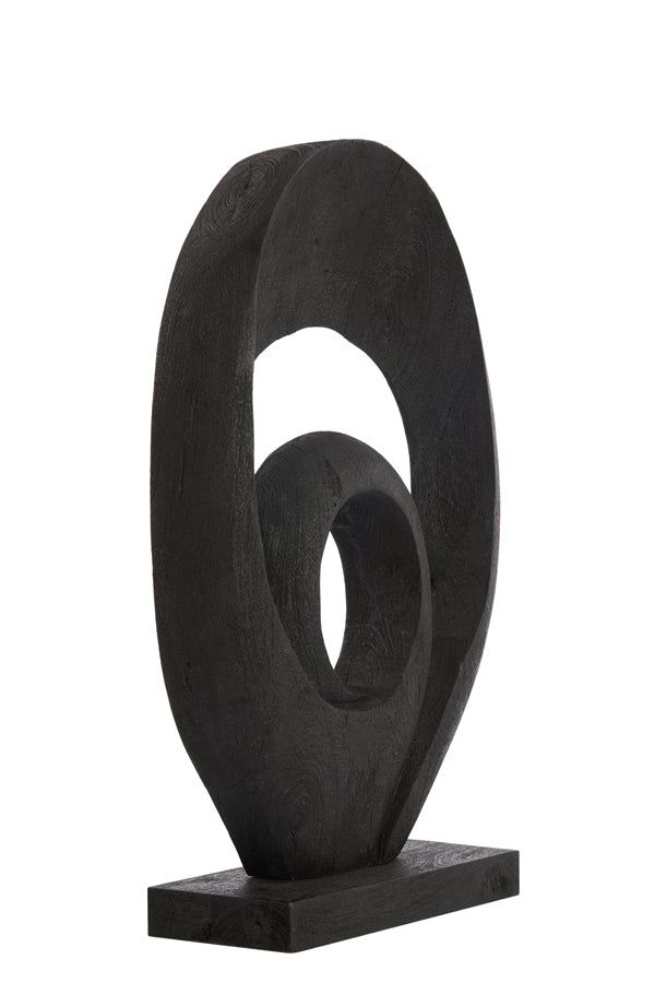 Nancy's Guadalupe Ornament - Decoratie Beeld - Hout - Zwart - ± 40 x 15 x 60 cm