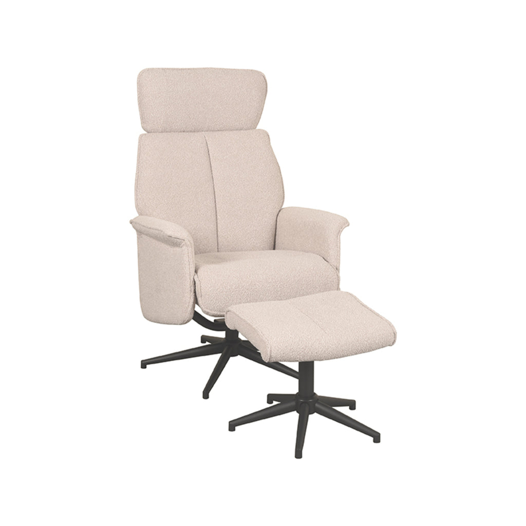 Relaxfauteuil Verdal + Ottomane 77x79x109 cm