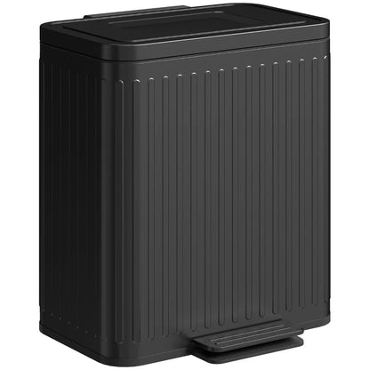 Nancy's Rosta Afvalscheidings prullenbak - Afvalbak - Pedaalemmer - Zwart - 2 x 20 L