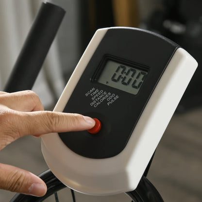 Nancy's Avolasca Hometrainer - Fietstrainer - Met Hartslagmonitor - Verstelbaar - Praktische Wielen - Blauw