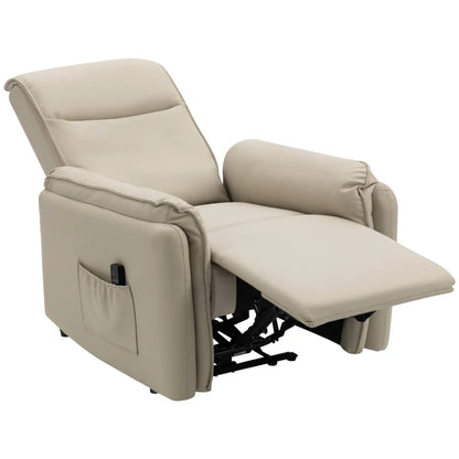 Nancy's Oyace Massagestoel - Relaxfauteuil - 3D Kneedmassage - Elektrisch verstelbaar - Beige - Kunstleer