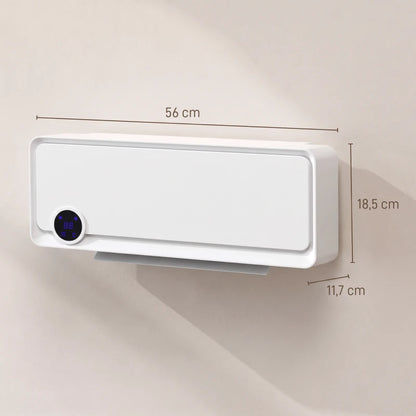 Nancy's Vallecrosia Kachel - Wandverwarming - Verwarmingsventilator - Keramische ruimteverwarming - Wit