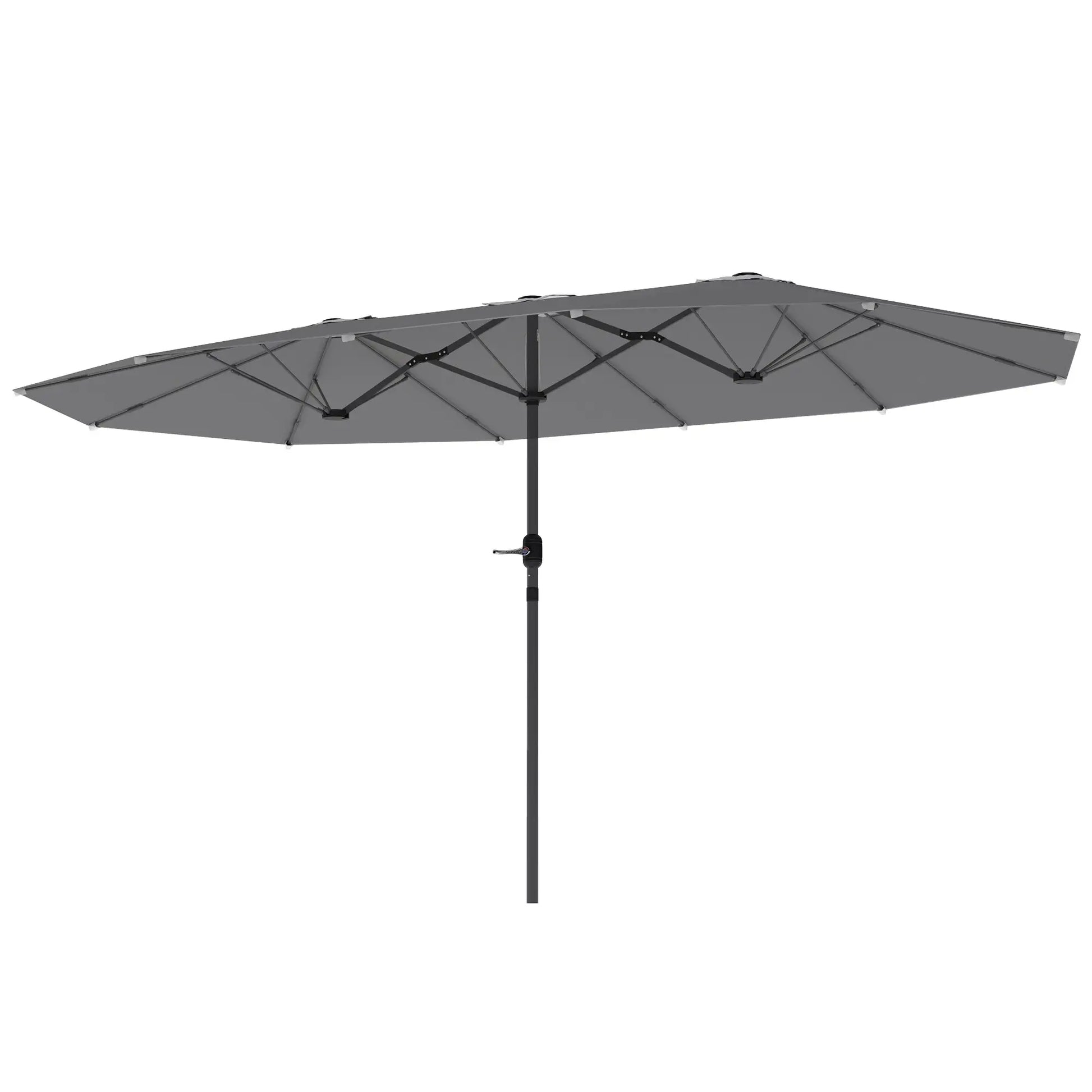 Nancy's Ciconicco Parasol - Tuinparasol - UV-bescherming - Grijs - ± 435 x 260 cm