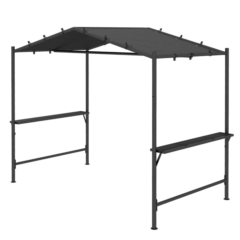Pavillon Loureiro de Nancy - Pavillon Grill - Pavillon Barbecue - Gris - ± 280 x 150 x 230 cm
