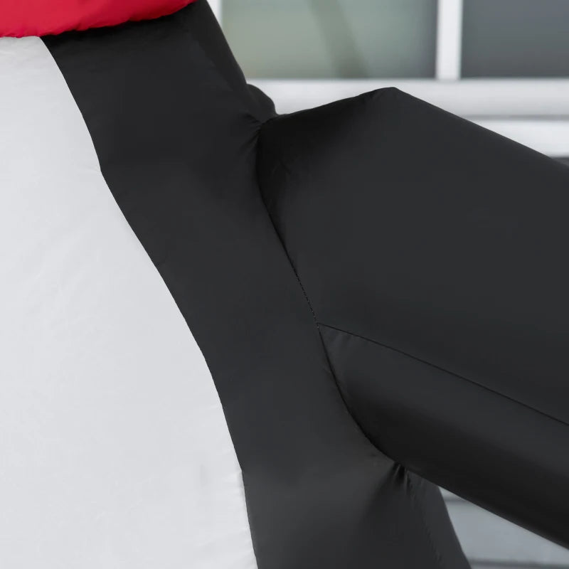 Nancy's Ormea Opblaasbare Pinquïn - Kerstversiering - Kerstdecoratie voor buiten - LED-Lampjes - ± 160 x 100 x 250 cm