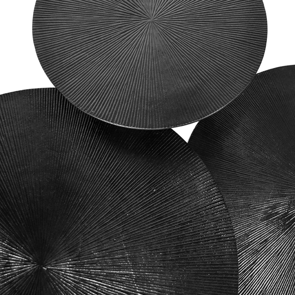 LABEL51 Salontafel Set Nobby - Zwart - Metaal - Set van 3 - Ø 60 cm
