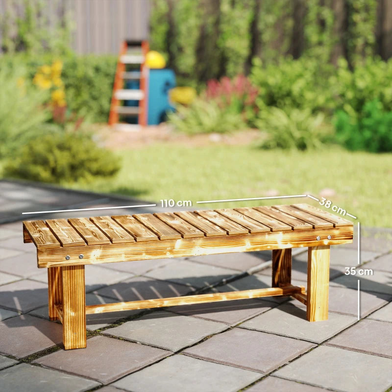 Nancy's Rezzoaglio Tuinbank - Parkbank - Balkonbank - Houten Tuinbankje - Dennenhout - ± 110 x 40 x 35 cm