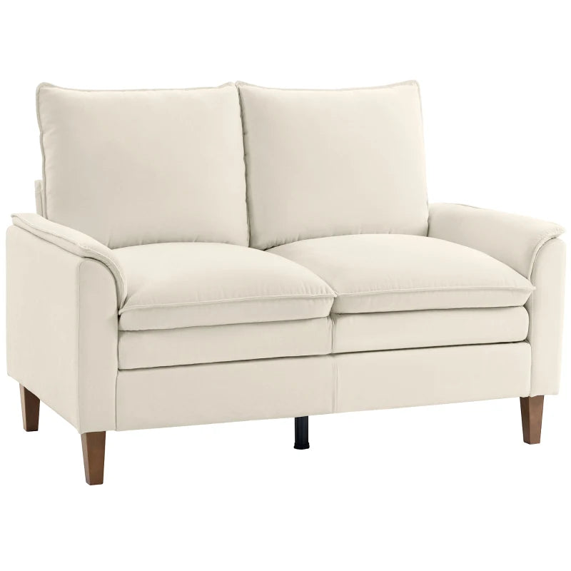 Nancy's Roppolo 2-Zitsbank - Zitbank - Loveseat - Crèmewit - Chenille - ± 145 x 85 x 95 cm
