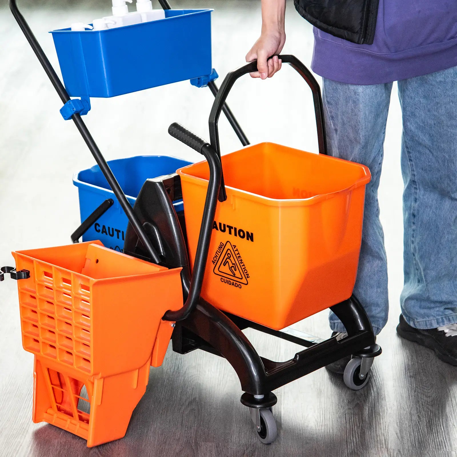 Nancy's Cantoira Schoonmaakwagen - Dweilemmer - Schoonmaakkar - Schoonmaakemmer - 26 Liter