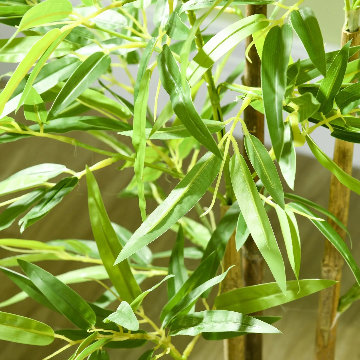 Nancy's Fisciano Kunstplanten - Set van 2 Kunst Bamboeplanten - Kunstbomen - Groen - 120 cm hoog