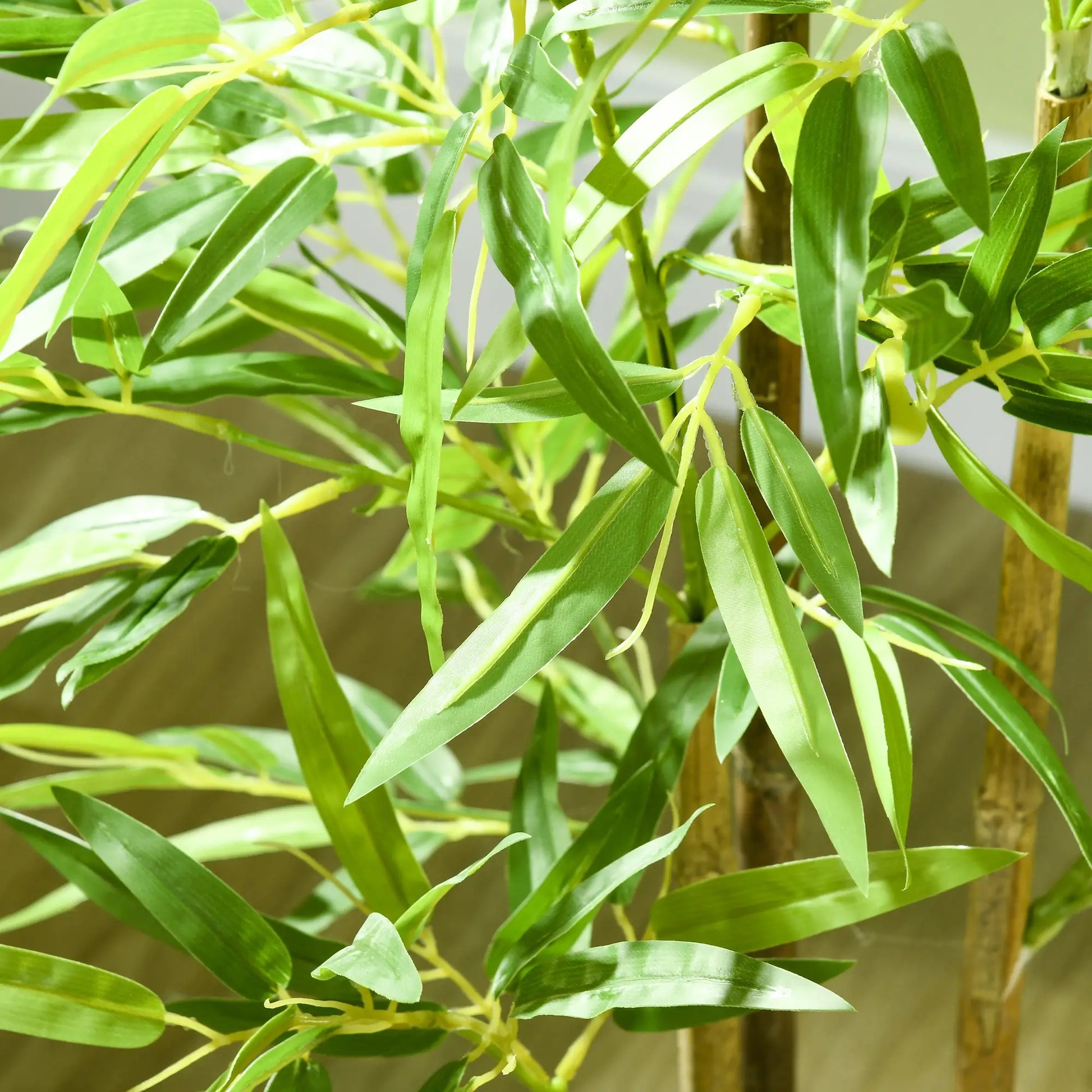 Nancy's Fisciano Kunstplanten - Set van 2 Kunst Bamboeplanten - Kunstbomen - Groen - 120 cm hoog