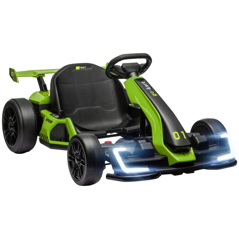 Nancy's Tombolo Elektrische kart voor kinderen - Racekart - Driftkart - Groen / Zwart