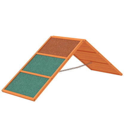 Nancy's Capela Behendigheidshindernis - Hondenhelling - Opvouwbaar - In hoogte verstelbaar - Antislip - Dennenhout