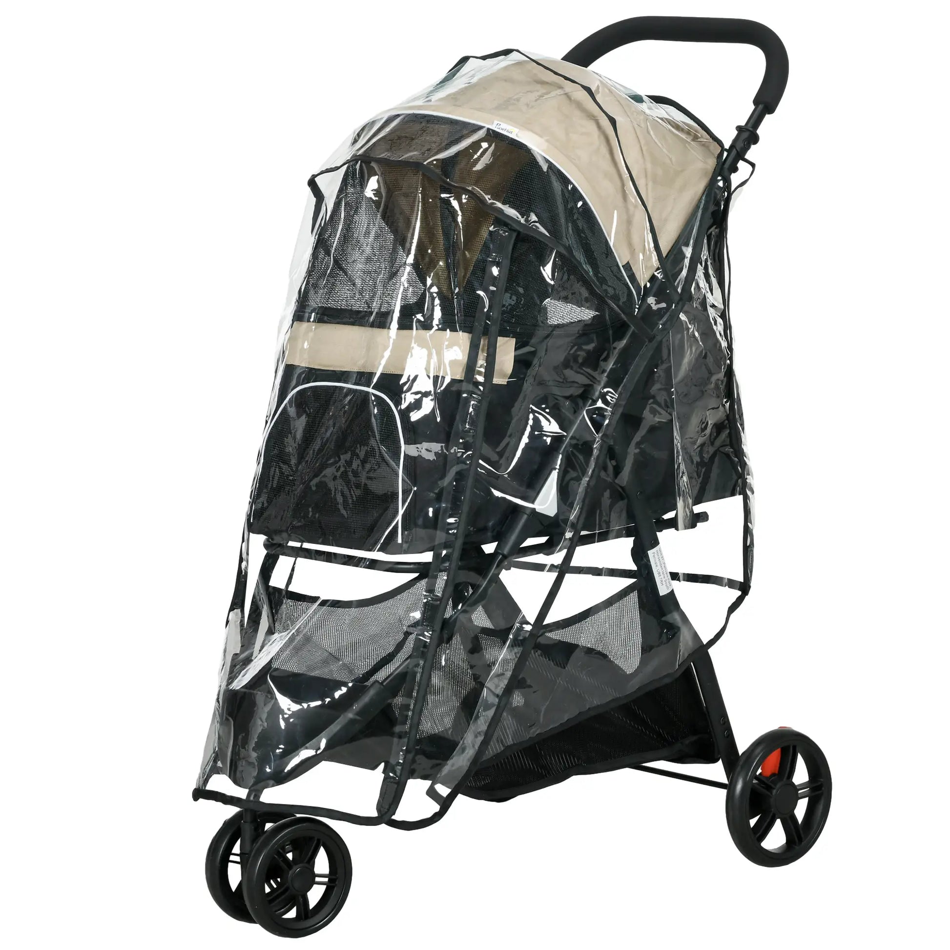 Nancy's Collepietro Reiswagen voor Huisdieren - Hondenbuggy - Kattenbuggy - Khaki