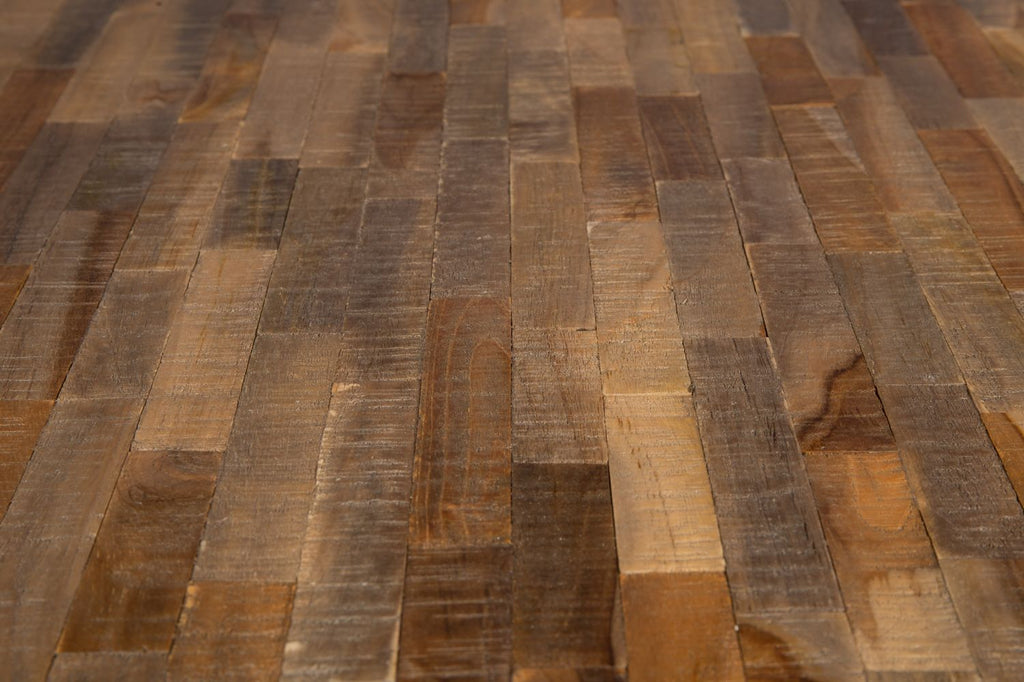 Nancy's Cunhos Eettafel Rond - Eetkametafel - Teakhout - Bruin / Zwart - Ø 110 cm