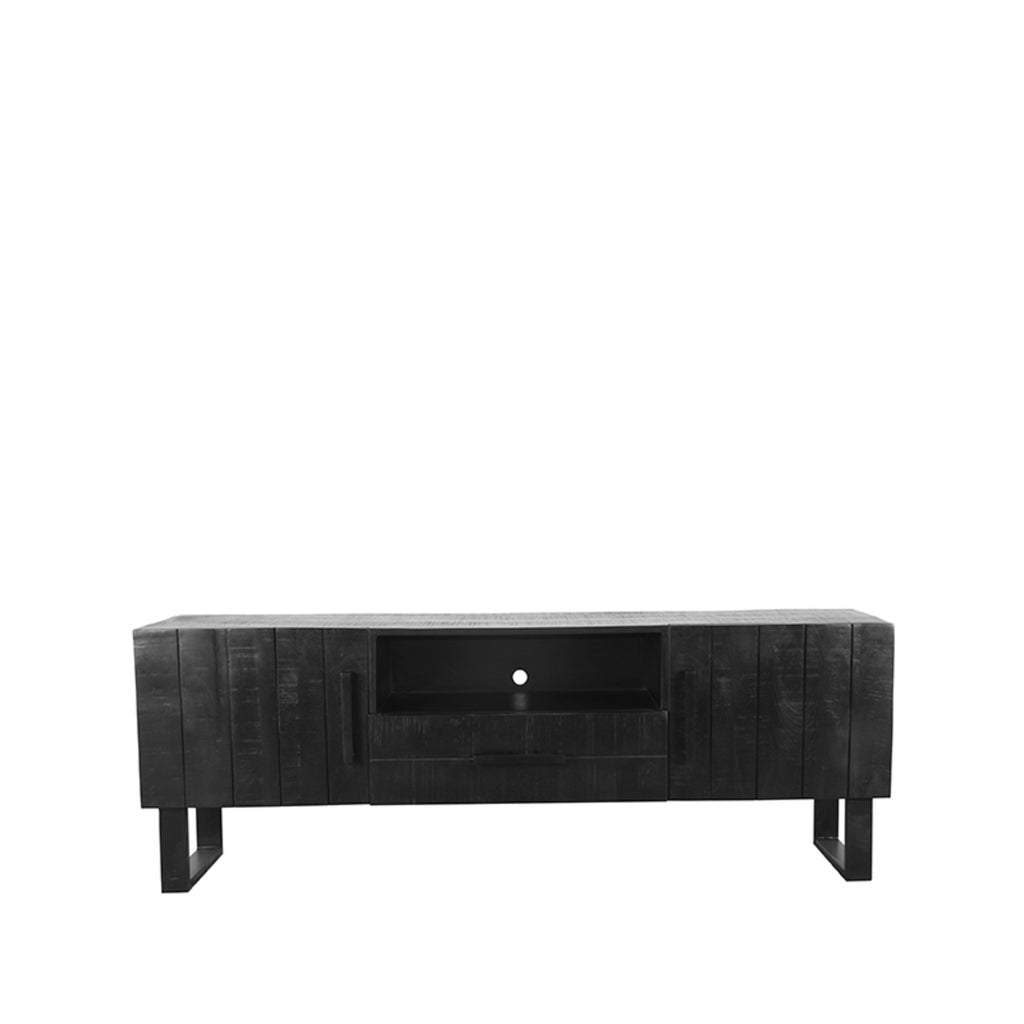 LABEL51 Tv-meubel Santos - Zwart - Mangohout - ± 170 x 40 x 60 cm