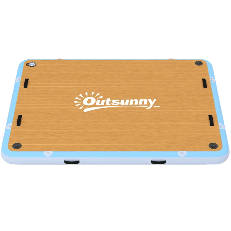 Nancy's Puos Opblaasbaar dok - Drijvend dok - Opblaasbaar drijvend platform - Antislip - ± 245 x 185 x 15 cm