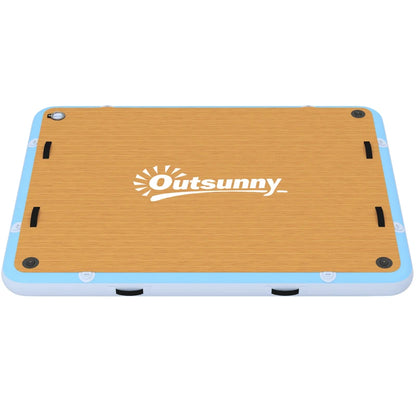 Nancy's Puos Opblaasbaar dok - Drijvend dok - Opblaasbaar drijvend platform - Antislip - ± 245 x 185 x 15 cm