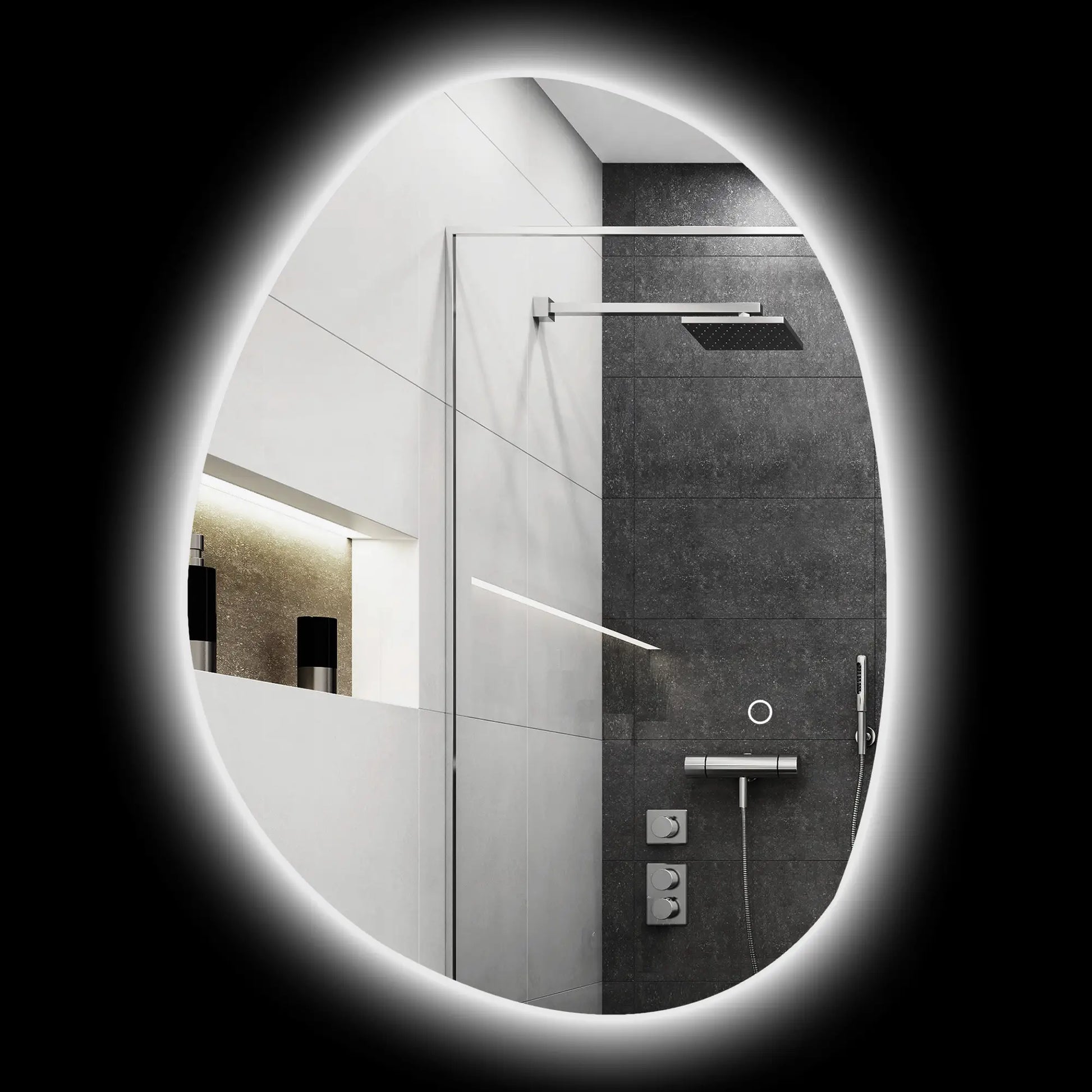Nancy's Dazio Badkamerspiegel - Spiegel met Verlichting - Anticondensfunctie - Zilver - 70L x 5 x 50 cm