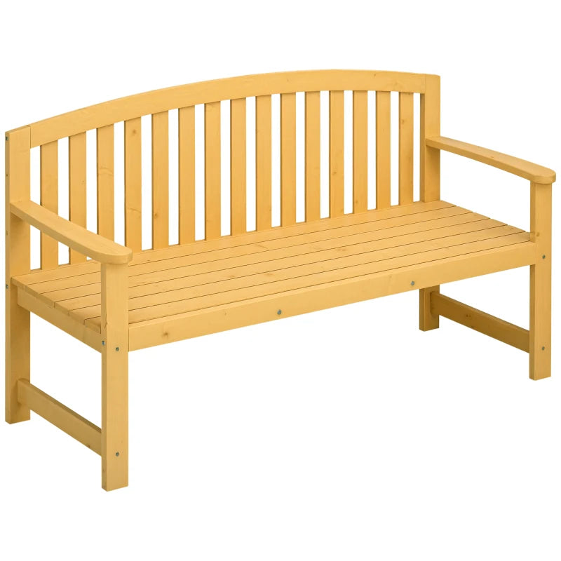 Nancy's Revo Tuinbank - Parkbank - Balkonbank - Houten Bankje - Dennenhout - ± 145 x 50 x 85 cm