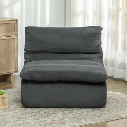 Nancy's Fertilia Lounge Fauteuil - Lounge Stoel - Grijs - Fluweel