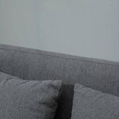 Nancy's Seregno 2-Zitsbank - Tweezitsbank - Woonkamerbank - Zitbank - Grijs - Fluweel - 130 x 70 x 80 cm