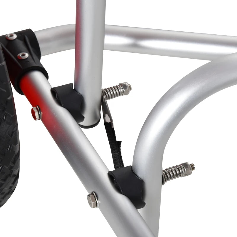 Nancy's Quara Kajakwagen - Kanowagen - Zilver - ± 70 x 45 x 40 cm