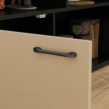 Nancy's Caraglio Bartafel Set - 3-Delige Bar Set - Zwart / Eiken