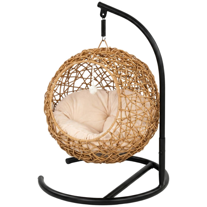 Nancy's Tarcento Kattenbed - Hangende Kattenmand - Rotan - ± 45 x 40 x 75 cm