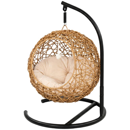 Nancy's Tarcento Kattenbed - Hangende Kattenmand - Rotan - ± 45 x 40 x 75 cm