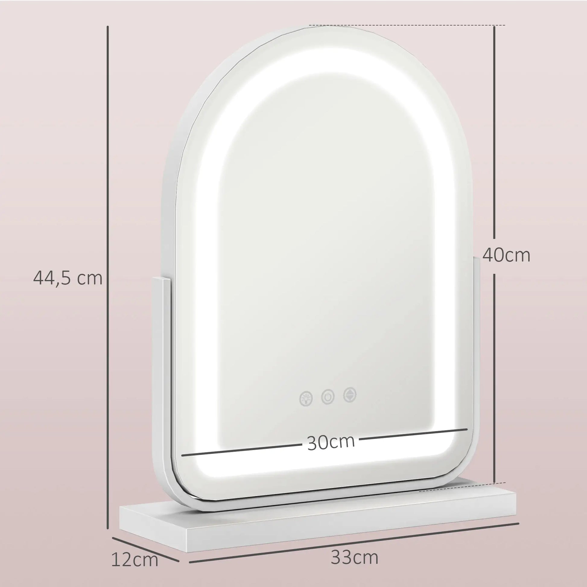 Nancy's Montargil Make-up Spiegel - Beauty Spiegel - Spiegel met LED Verlichting - Draaibaar - ± 30 x 10 x 45 cm