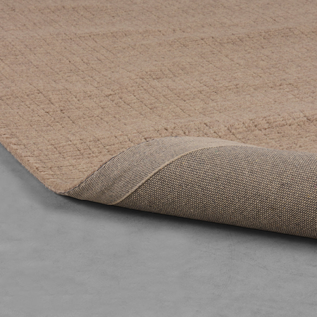 LABEL51 Vloerkleed Wolly - Taupe - Wol - 160 x 230 cm