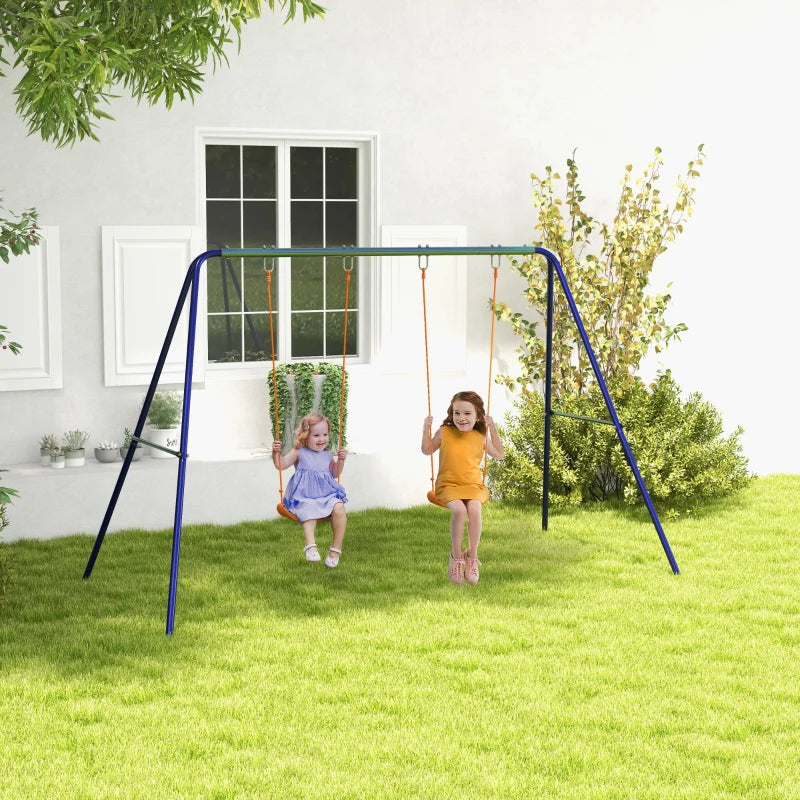 Nancy's Olhalvo Children's Swing - Double Garden Swing - Swing Frame - ± 270 x 160 x 180 cm
