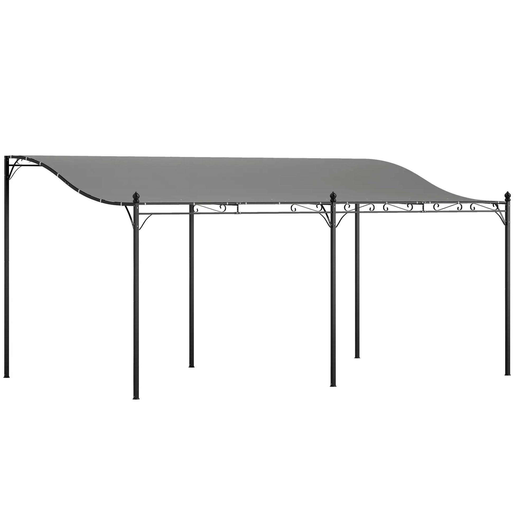 Nancy's Calabria Terrasoverkapping - Pergola - Paviljoen - Grijs - ± 500 x 300 cm
