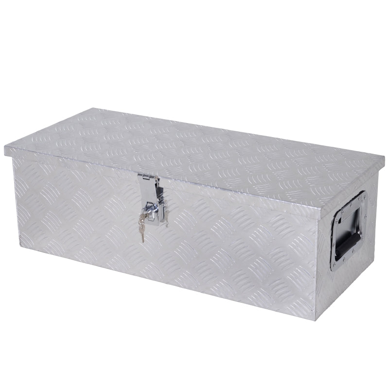 Nancy's Anakie Tool box with lock, two carrying handles, aluminum, 76 x 33 x 25 cm
