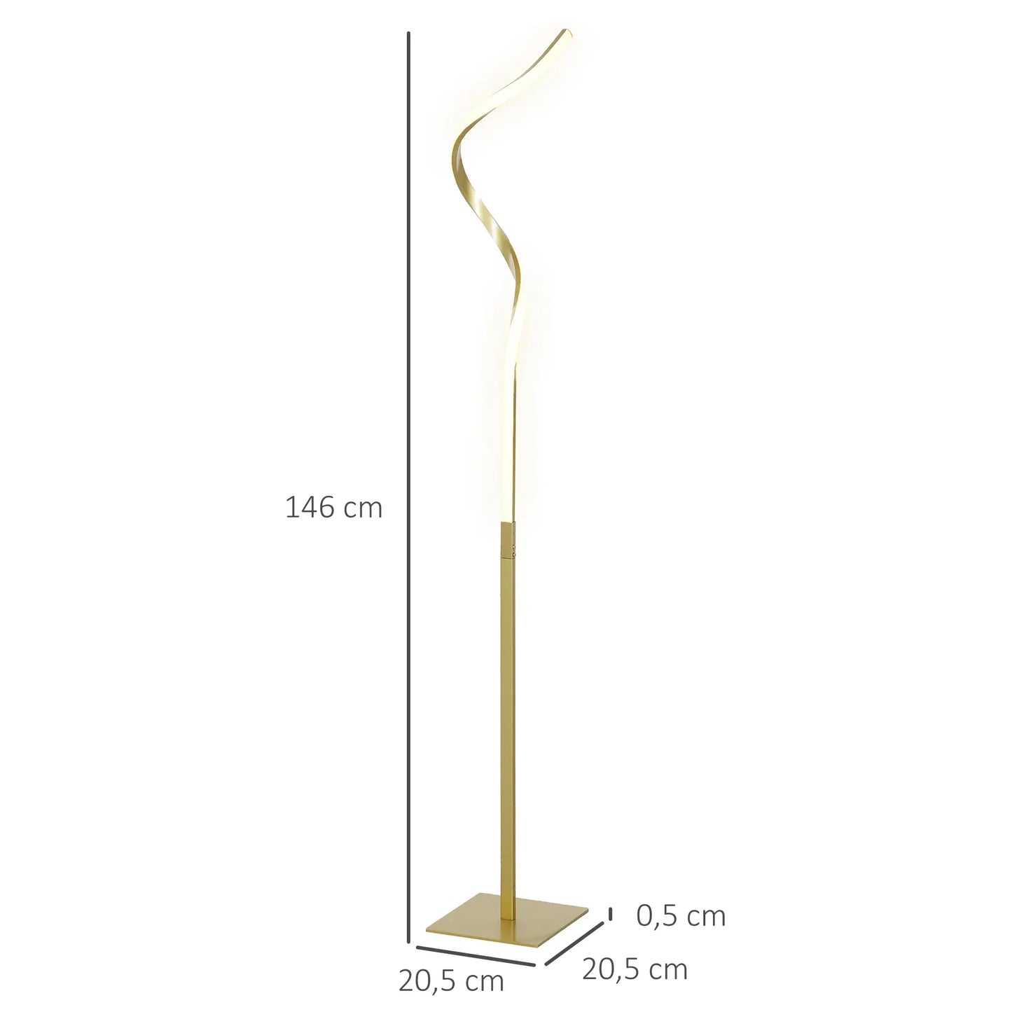Nancy's Galveias Vloerlamp - Staande Lamp - Verlichting - Goud