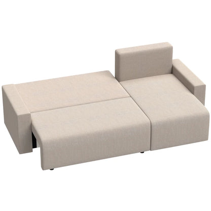 Nancy's Stallavena Slaapbank - Logeerbed - Ligbank - Beige - Suedé