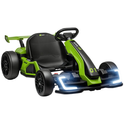 Nancy's Tombolo Elektrische kart voor kinderen - Racekart - Driftkart - Groen / Zwart