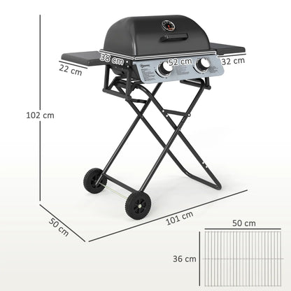 Nancy's Fermignano Barbecue - Gasbarbecue - BBQ - Camping Barbecue - Zwart