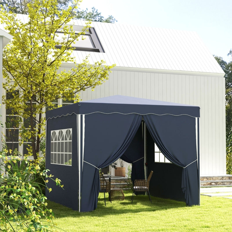 Nancy's Peterlee Party tent - Garden tent - Pavilion - Party tent - Blue - ± 300 x 300 cm