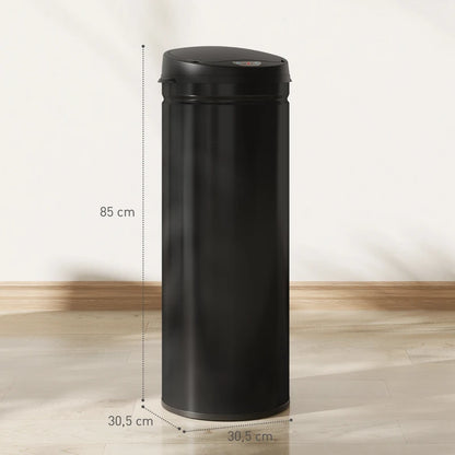 Nancy's Moiano Sensor Afvalbak - Automatische prullenbak - Sensor Prullenbak - Zwart - RVS - 50 Liter