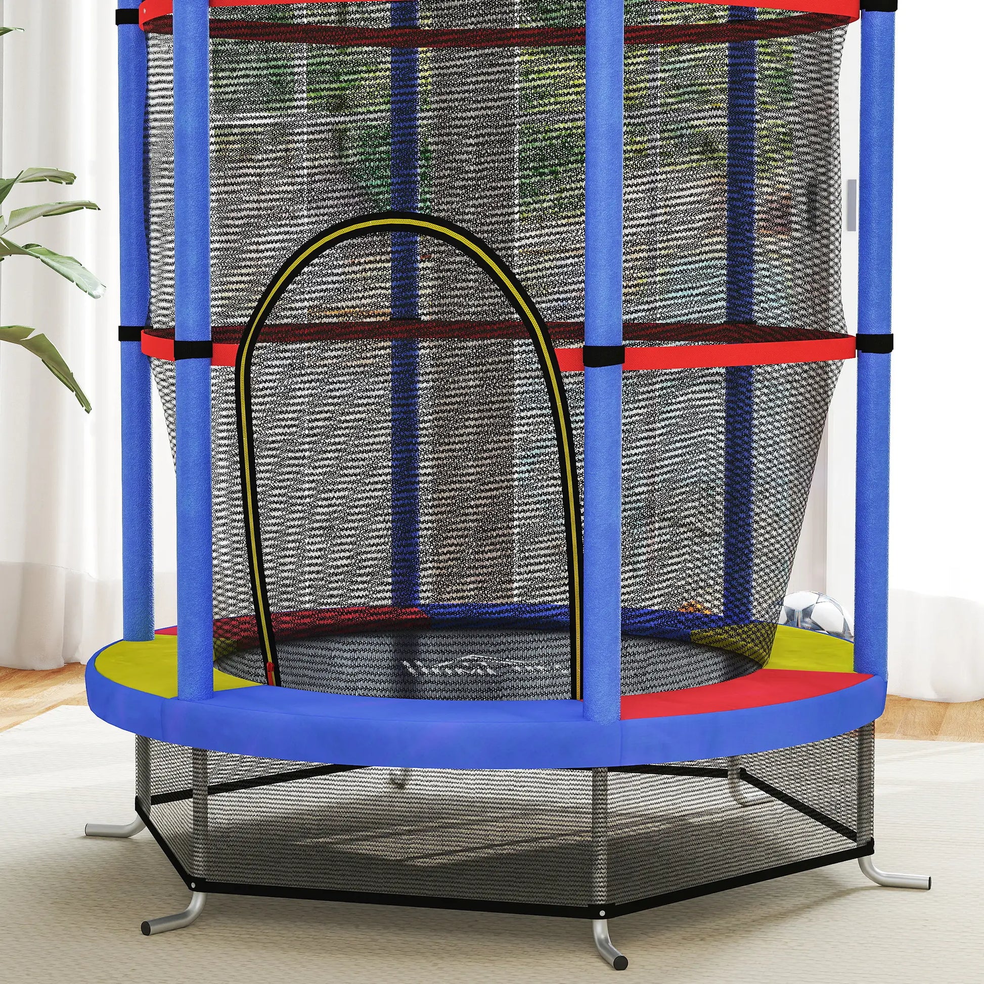 Nancy's Canino Trampoline met Veiligheidsnet - Meerkleurig - Ø 140 cm